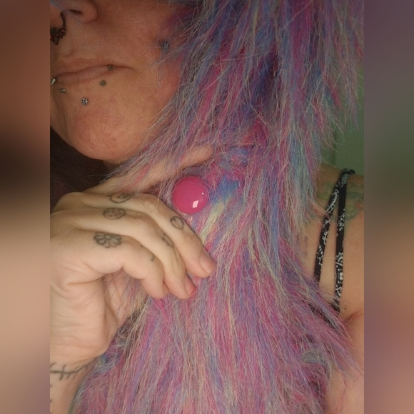 Hot Topic Big Rainbow Furry Winter Hat - Picture 2 of 4